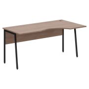 Стол эргономичный IMAGO PLUS СА-1P(R), правый, ясень шимо/черный, 1600х900х755 мм