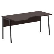 Стол эргономичный IMAGO PLUS СА-1P(L), левый, венге магия/антрацит, 1600х900х755 мм