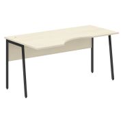 Стол эргономичный IMAGO PLUS СА-1P(L), левый, клен/антрацит, 1600х900х755 мм