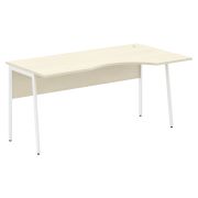 Стол эргономичный IMAGO PLUS СА-1P(R), правый, клен/белый, 1600х900х755 мм