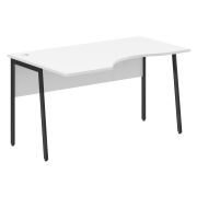 Стол эргономичный IMAGO PLUS СА-2P(L), левый, белый/антрацит, 1400х900х755 мм