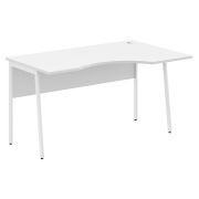 Стол эргономичный IMAGO PLUS СА-2P(R), правый, белый/белый, 1400х900х755 мм