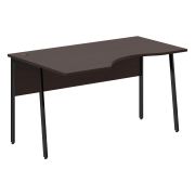 Стол эргономичный IMAGO PLUS СА-2P(L), левый, венге магия/черный, 1400х900х755 мм