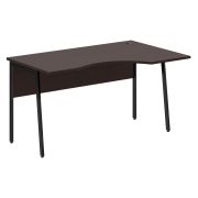 Стол эргономичный IMAGO PLUS СА-2P(R), правый, венге магия/черный, 1400х900х755 мм