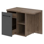 Тумба приставная MORRIS TREND, 100х55, Антрацит/Кария Пальмира