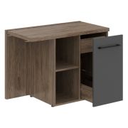 Тумба приставная MORRIS TREND, 100х55, Антрацит/Кария Пальмира