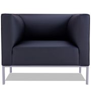 Кресло Эриче Комфорт, экокожа, черный