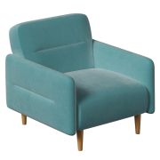 Кресло-релакс CHAIRMAN КОЛИН, ткань велюр, зеленый, 790х900х860 мм