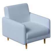 Кресло-релакс CHAIRMAN ЛАРС, ткань велюр, голубой, 790х900х860 мм