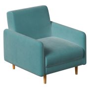 Кресло-релакс CHAIRMAN ЛАРС, ткань велюр, зеленый, 790х900х860 мм