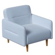 Кресло-релакс CHAIRMAN КОЛИН, ткань велюр, голубой, 790х900х860 мм