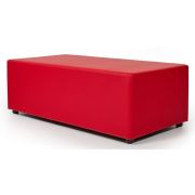 Пуф прямоугольный CHAIRMAN Оптима, экокожа, Красный