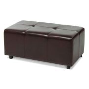 Пуф Р3, экокожа, коричневый