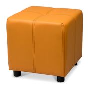Пуф Р2, экокожа, оранжевый