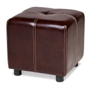 Пуф Р2, экокожа, коричневый