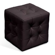 Пуф Р9, экокожа, черный