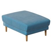 Пуф с ящиком CHAIRMAN ЛАРС, ткань велюр, бирюзовый, 950х630х420 мм