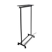 Вешалка гардеробная на колесах М 9, черный