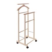 Вешалка костюмная на колесах В 22Н, слоновая кость