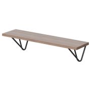 Полка с полкодержателями SH1-WIRE, Ясень Шимо