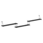 Полка настенная COFFEE SH3-ROD/BAR, дуб юкон, 238х16.6х39.2 см
