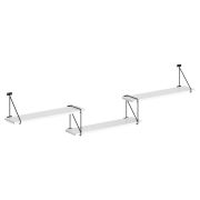 Полка с полкодержателями SH4-ROD/BAR, Белый