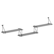 Полка с полкодержателями SH4-ROD/BAR, Серый