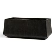 Кашпо Ergo Сork Низкая трапеция, высота 27 см /Антрацит