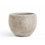 Кашпо Ergo Scrim Сфера, высота 23 см /Белый песок