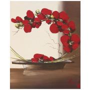 Картина Plume Orchid, 40х50 см, рама жемчуг с серебром