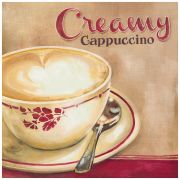 Картина Creamy Cappuccino, 30х30 см, рама жемчуг с серебром
