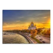 Картина на стекле ХРАМ ХРИСТА СПАСИТЕЛЯ, 40х28