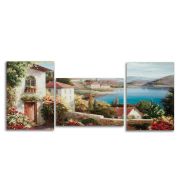 Модульная картина на стекле ИТАЛИЯ/ 3 модуля 40х28