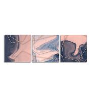 Модульная картина на стекле АБСТРАКЦИЯ/ 3 модуля 28х28