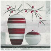 Картина Violet II, 50х50 см, рама жемчуг с серебром