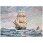 Картина Norrköping utanför, 50х70 см, рама жемчуг