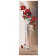 Картина Hauteurs florales I, 33х95 см, рама жемчуг с серебром