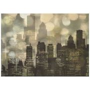 Картина City Lights, 70х50 см, боковина жемчуг с окантовкой