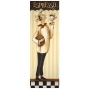 Картина Espresso, 30х90 см, жемчуг с серебром