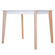 Стол прямой SKYLAND LYKKE TS-100, белый/бук, 100х60х75 см