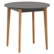 Стол круглый SKYLAND LYKKE TR-80, антрацит/бук, 80х80х75 см