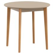 Стол круглый SKYLAND LYKKE TR-80, тауп/бук, 80х80х75 см