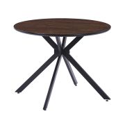 Стол обеденный BELLA 100х100, черный/палисандр