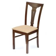 Стул Гермес, темный орех/ткань, песочный