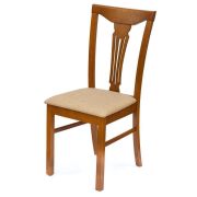 Стул Гермес, эспрессо/ткань, песочный