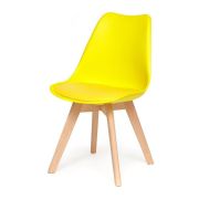 Стул TULIP, бук/пластик желтый