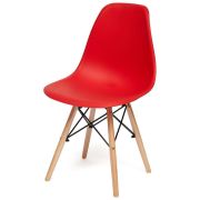 Стул CINDY, бук/пластик красный