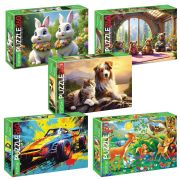 Пазл картонный 260 элементов АССОРТИ, 220х330 мм, HATBER