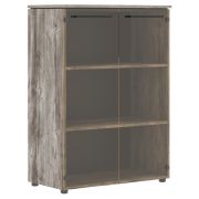 Шкаф средний MORRIS TREND MMC 85.2, сосна нордик/антрацит, 854х423х1188 мм