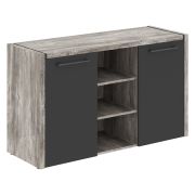 Тумба с фригобаром MORRIS TREND MTF 140, сосна нордик/антрацит, 1400х492х828 мм